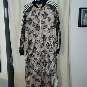 Adidas Originals X Farm Multi Print Maxi Track Jacket Size M